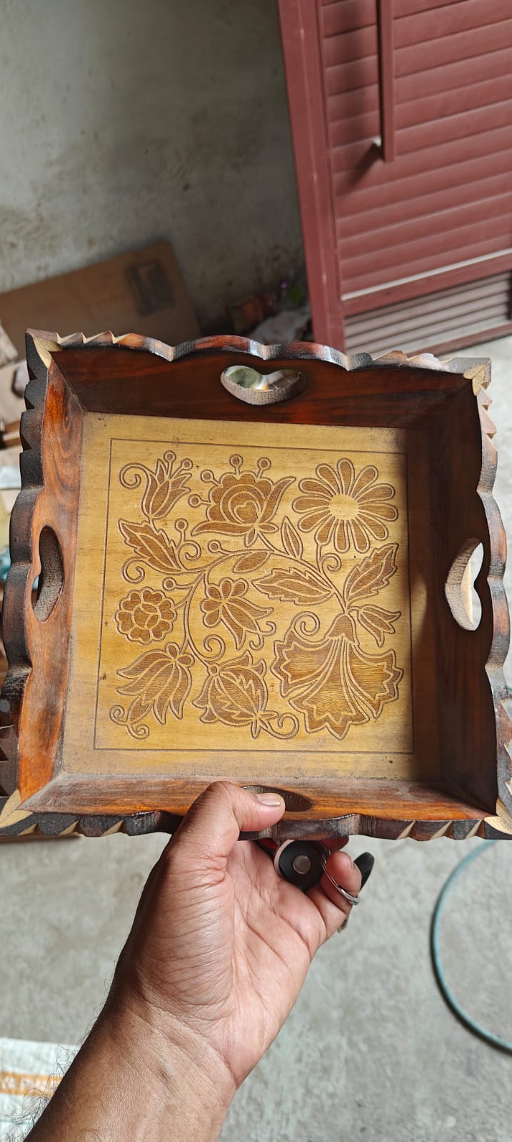 Mango wood tray